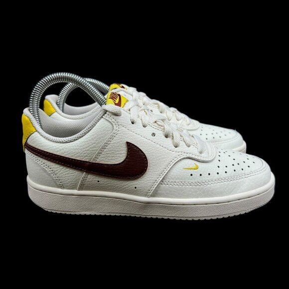 Nike Court Vision Low Sail Oxen Brown Your Yellow Shoes CD5434-117 Women's Sz 7 - Picture 1 of 10